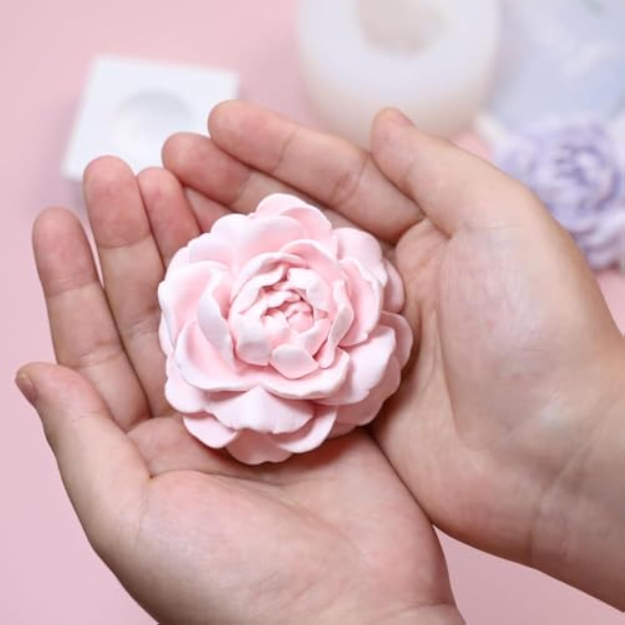Peony Candle Mold for DIY Projects